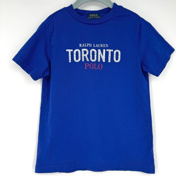 Polo Ralph Lauren Toronto Blue Short Sleeve Shirt‎ Size 6 - Picture 1 of 4